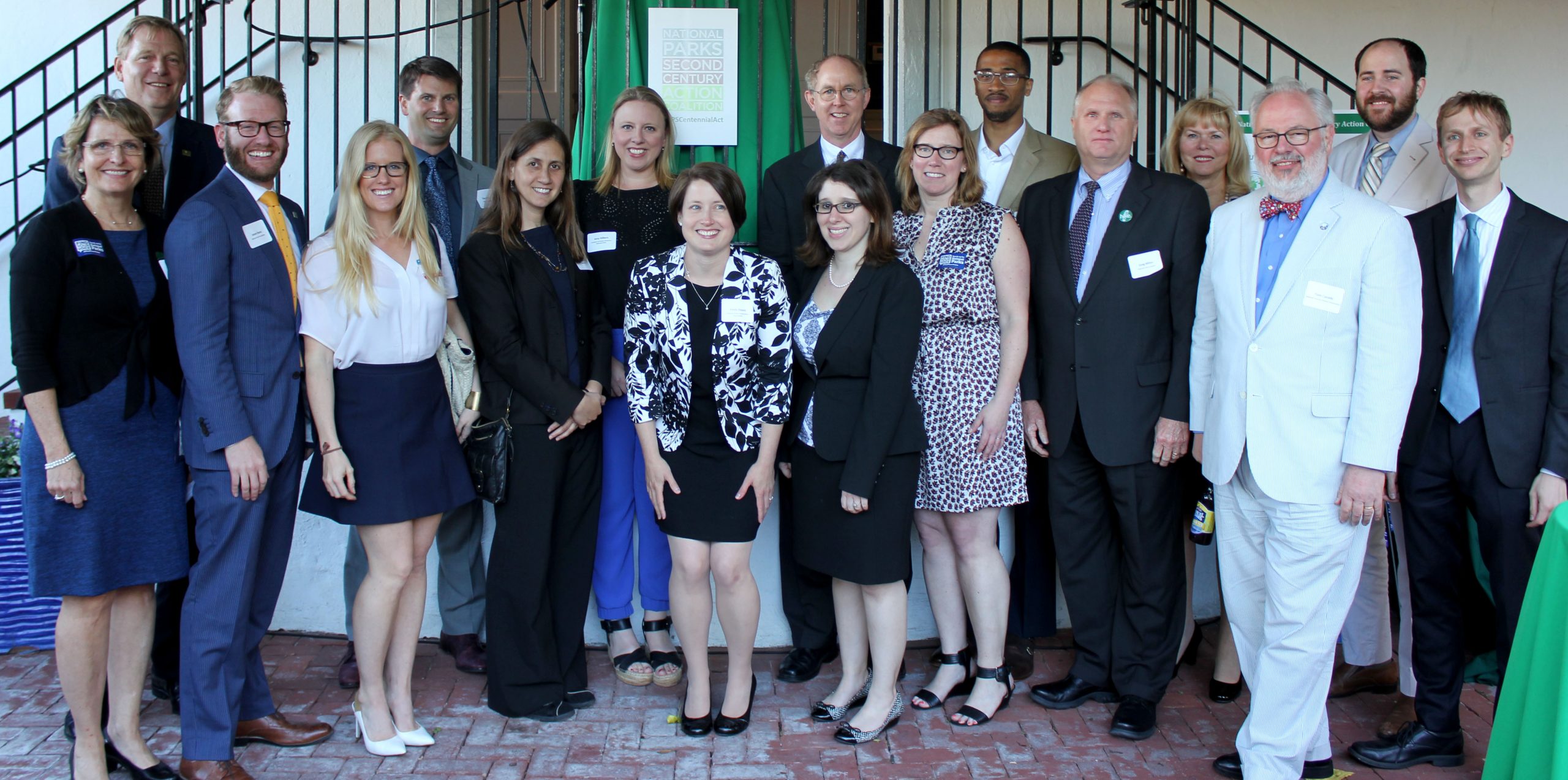 AHF staff with other members of the National Parks Second Century Action Coalition at the reception